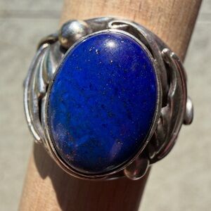 1970-80 Navajo sterling silver Lapis Lazuli ring men’s size 12